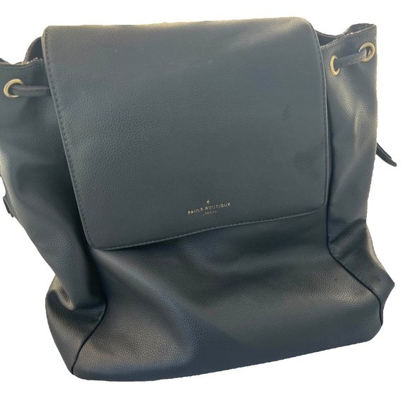 Paul's Boutique London Handbags - Paul’s Boutique London Backpack Bag Vegan Leather Black with Red lining.